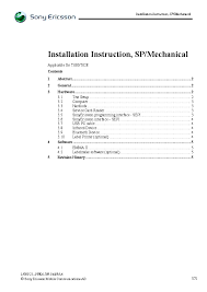 SONY ERICSSON K205 Service Manual ...