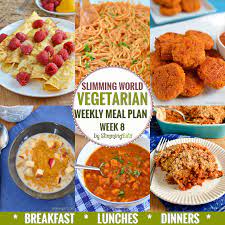 Slimming Eats Vegetarian Weekly Meal Plan Week 8 Slimming World All You Need To Do Is Coo Vegetarian Weekly Meal Plan Vegetarian Meal Plan Week Meal Plan