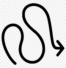 Squiggly Line Svg Squiggly Arrow No Background Clipart 132467 Pikpng