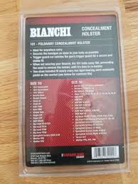 Bianchi 27202101 Foldaway Holster Black Sz 10 And 16