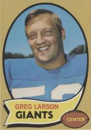 1970 Topps Greg Larson New York Giants #174