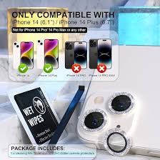 Choiche Compatible for iPhone 14 /iPhone 14 Plus Camera Lens Protector  Bling, 9H Tempered Glass Camera Cover Screen Protector Metal Ring  Decoration Accessories (Glitter-Silver) : Amazon.com.au: Electronics