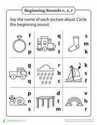Review Beginning Sounds R S And T Worksheet Education Com Kindergarten Phonics Worksheets Beginning Sounds Worksheets Phonics Worksheets