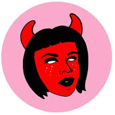 Punk Rock Witchcraft Button in Red or Black