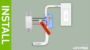 This diagram illustrates wiring for one switch to control 2 or more lights. How To Install A Dimmer In A 3 Way Application Youtube