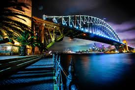 Sydney Harbour Bridge Print Opera House Australia Photograph Zoom Background Travel Poster Wedding Gift Night Sky Wall Art Dark Decor Travel Posters Graffiti Photography Street Art Photography