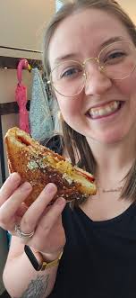 North Alabama OB/GYN and Shoals OB/GYN really stepped up their game for  Clinic Week, eating CHEEZTAH CHIC grilled cheese