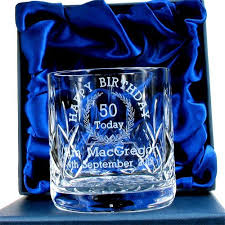 The perfect 50th birthday gift for anyone reaching that important milestone. 50th Birthday Whisky Glass For Him Personalised 50th Birthday Gifts For Him Tumblers Home Kitchen