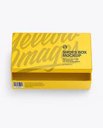 Download Matte Shoes Box Mockup In Box Mockups On Yellow Images Object Mockups