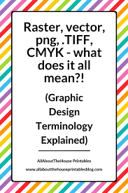 Maybe you would like to learn more about one of these? Raster Vector Png Tiff Cmyk What Does It All Mean Graphic Design Terminology Explained All About Planners