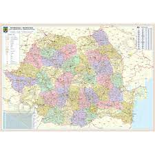 13:29 eugen rusu 35 795 просмотров. Romania Harta De Perete Administrativa Si Rutiera 140x200cm Editie 2019 Laminata Baghete