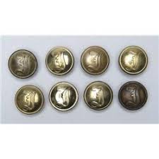 Lot Of 8 Confederate Script I Infantry Button Based on the officers' uniforms worn by the confederate states of america during the american civil war , the confederate uniform consists of a light gray jacket worn over gray pants with black boots.