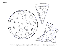 How to draw color cute pizza slice, easy | bodraw. Learn How To Draw Pizza And Slices Of Pizza Pizzas Step By Step Drawing Tutorials
