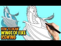 Hello from robin art school!this is our latest video about how to draw fire easy step by step. Huzzaz How To Draw Icewing Wings Of Fire Easy Step By Step Drawing Lessons For Kids