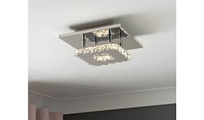 Buy Argos Home Cecilia Flush Ceiling Light Chrome Ceiling Lights Argos Flush Ceiling Lights Ceiling Lights Argos Home