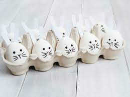 Wrap them in around the eggs so they cross over each other and. 10 Adorable And Easy Easter Bunny Crafts