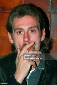 Michael Mager zündet sich am 13.8.96 vor dem Gerichtsaal in... News Photo