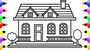 Draw house kid illustrations & vectors. Drawing For Kids House Max Installer