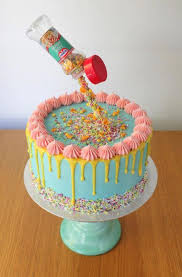 Gravity Defying Sprinkle Drip Cake A Drip Cake Is So Versatile Fun And Darn Tempting That It S Easy To See Why Everyone Gravity Cake Anti Gravity Cake Cake