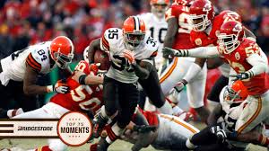 What was jim brown's career rushing yards per game? Top 75 Moments No 53 Jerome Harrison Josh Cribbs Turn In Historical Performances In Same 2009 Game