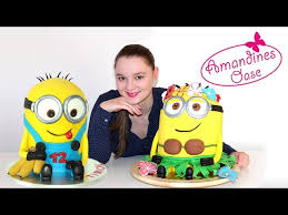 Leckere kuchen mit karamell ohne backen bit youtube source: Minion Torte 3d Fondanttorte 2 Varianten Ausfuhrliche Anleitung Auf Deutsch Verlosung Youtube