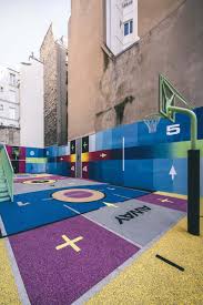 Many people do not have this kind of space available. Pigalle And Nike Debut Vibrant New Parisian Basketball Court Playground Basketball Court Playground Design