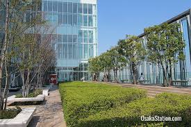 Namba parks, hanging gardens in osaka. Abeno Harukas Osaka Station