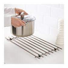 lamplig salvamanteles metalico ac inox ikea ステンレス製のキッチン ステンレススチール 鍋敷き