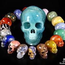 Nice Gemstones Carved Crystal Skulls Many Are Easily Available Online Now Skull Art Skull Decor Skull