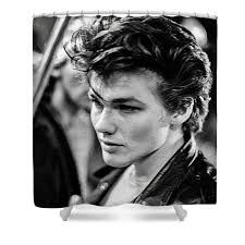 Morten Harket Vintage Stamp Shower Curtain