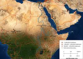 The river nile, known as the father of the african river, is africa and the world's longest river, stretching approximately 6,650 kilometers from its sources (blue and white nile) to the mouth at the mediterranean sea. Nile World In Maps