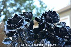 Spray Painted Flowers