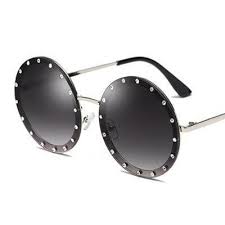 Commandez vos lunettes de soleil en ligne. Lunettes De Soleil Rondes Avec Strass Oeil Bleu Com