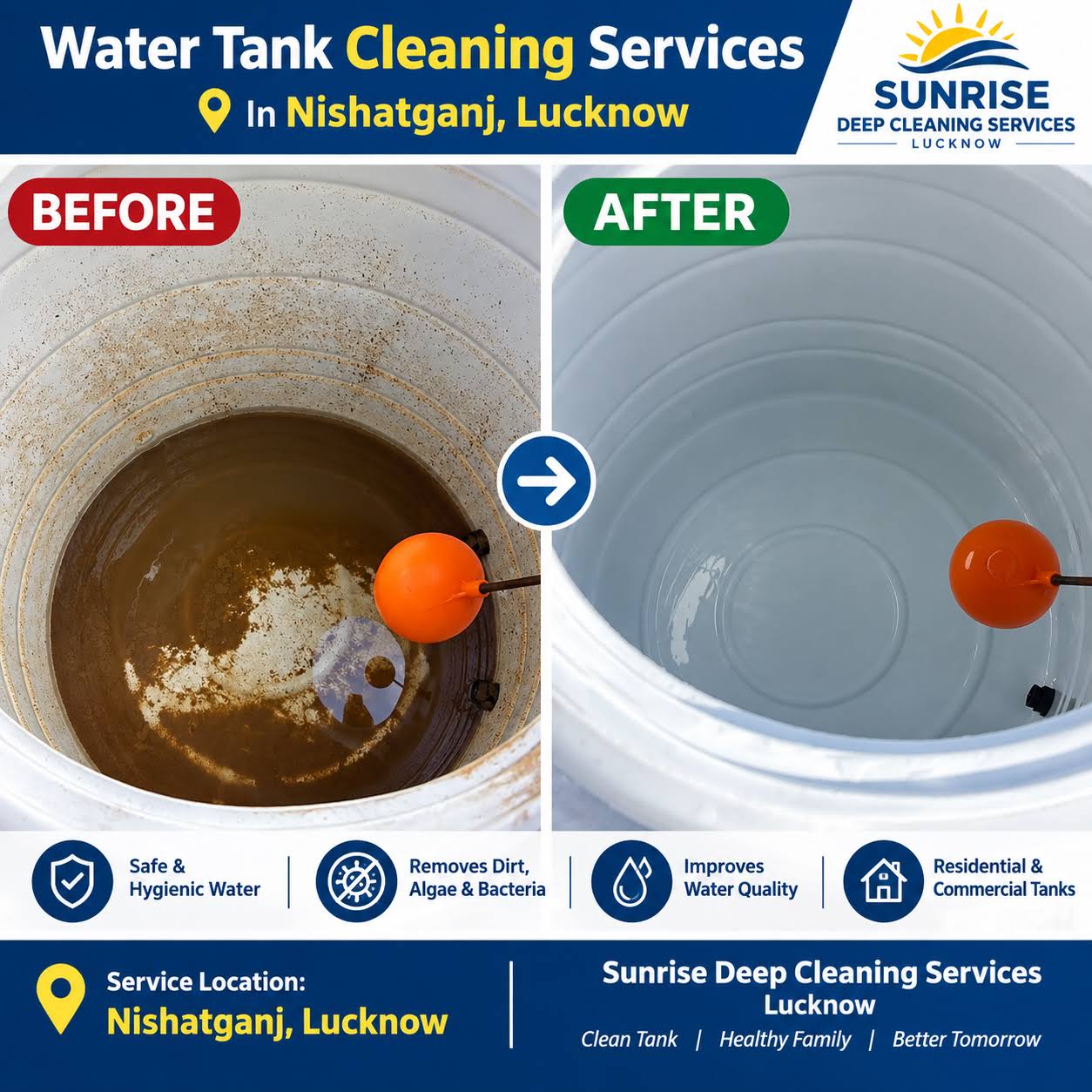 Water Tank Cleaning Services in Nishatganj, Lucknow product image