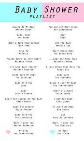 Baby Shower Playlist All Of This Minus The Biebs Baby Shower Funny Baby Shower Playlist Outdoor Baby Shower