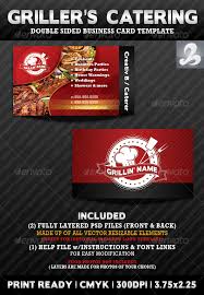 We'll provide organic taco spreads. Griller S Catering Business Card Templates By Creativb Graphicriver