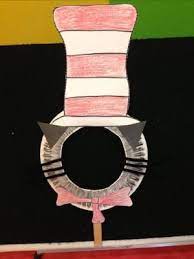 Dr Seuss Crafts For Preschool Celebrate Dr Seuss Birthday With This Diy Cat In The Hat Mask Seuss Crafts Dr Seuss Crafts Cat In The Hat Crafts