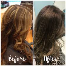 Hair Dilemma Bad Highlights Dark Hair With Highlights How To Darken Hair Hair Highlights