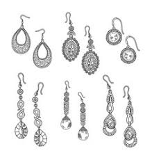 Learn a simple way to draw ears in this drawing for beginners. Jewelry Drawing Earrings Vector Images Over 780