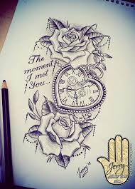 Furthermore, rose tattoo designs are extremely flexible and can work on most body parts, including the arm, forearm, sleeve, chest, hand, back, wrist, thigh, neck, shoulder and leg. Heart Shaped Pocket Watch With Rose Tattoo Design Idea Lace And Writing By Dzeraldas Jerry Kudrev Half Sleeve Tattoos For Guys Cover Tattoo Rose Tattoo Design