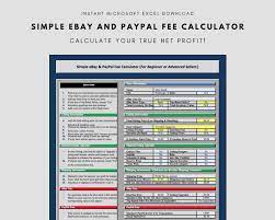 Ebay and paypal fee calculator