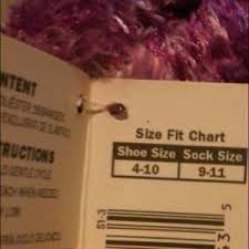 Furry Purple Joe Boxer Socks Nwt