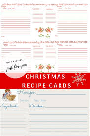 Jan 24, 2019 · this vintage recipe card is perfect for recipes that have been handed down through generations. Free Printable Christmas Recipe Cards Faith Filled Food For Moms