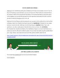 Muft classifieds is a free classifieds website for ad posting and online advertisement to buy and sell online, and to post free classified ads in pakistan. Post Free Classified Ads In Pakistan Buy Sell Near You By Seekkr Pk Issuu