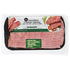 Turkey bacon may also be used as a substitute for bacon where religious restrictions forbid the consumption of pork. Sam S Choice Uncured Turkey Bacon 10 Oz Walmart Com Walmart Com