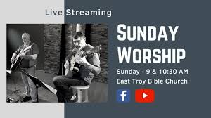 Soccer streams is an official backup of reddit soccer streams. East Troy Bible Church Service 1 Youtube