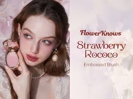 Amazon.com : Flower Knows Strawberry Rococo Embossed Blush;Pink Matte  Finish;Buildable & Blendable Powder Blush for cheeks,Natural Flush for All  Skin Tones(G01 Romantic Blossom,4.6g) : Beauty & Personal Care