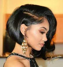 Asymmetrical Bob For Black Women Wheniwasyoung Short Bob Hairstyles Medium Length Hair Styles Haircut For Thick Hair