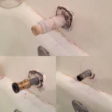 The adapter should be 1/4 to 1 inch from the wall. Bathtub Spout Is 3 4 Stub Out And Universal Replacement Kits Won T Work Suggestions Plumbing