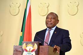 President cyril ramaphosa is expected to address the country on monday. Cx1g Y Vyokj M